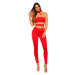 Sexy KOUCLA Jumpsuit with Cut Outs red Einheitsgroesse