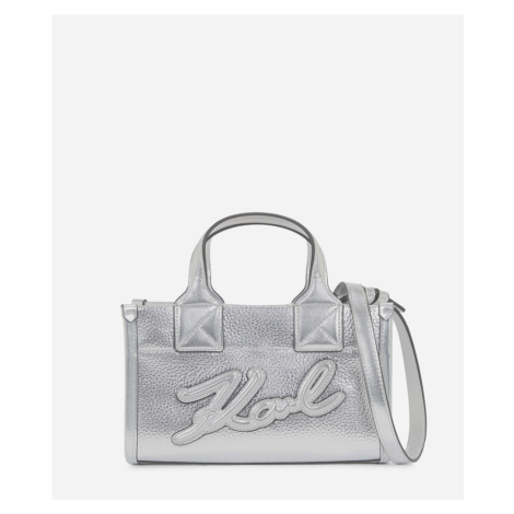 Kabelka Karl Lagerfeld K/Skuare Sm Tote Grainy Silver