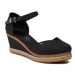 Tommy Hilfiger Espadrilky Basic Close Toe Mid Wedge FW0FW04787 Čierna