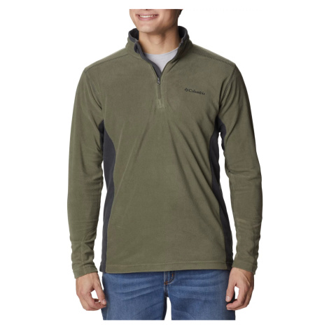 KHAKI PÁNSKA FLEECOVÁ MIKINA NA ZIPS COLUMBIA KLAMATH RANGE II HALF ZIP FLEECE 1352472397