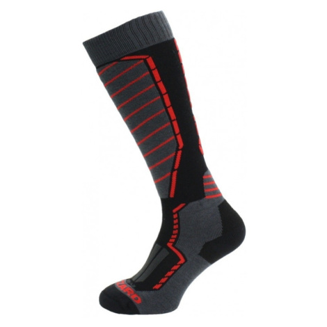 BLIZZARD-Profi ski socks, black/anthracite/red Čierna