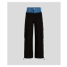 Nohavice Karl Lagerfeld Jeans Klj Blocked Denim Cargo Washed Blue / Black