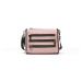 Small Fashion Big Star Handbag with Decorative Zippers - Pink