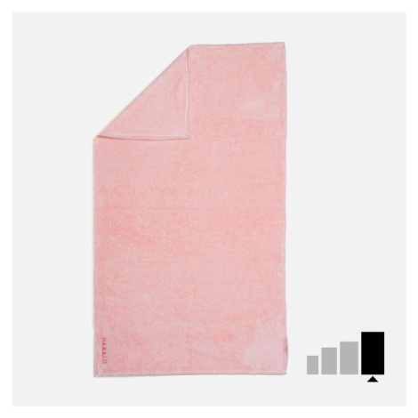 Uterák z mikrovlákna hebký veľkosť XL 110 × 175 cm bledoružový NABAIJI