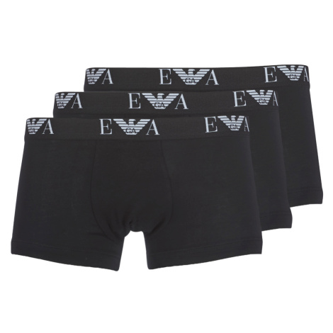 Emporio Armani  CC715-PACK DE 3  Boxerky Čierna