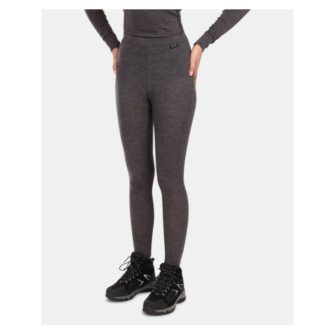 Women's functional thermal pants KILPI MAVORA BOTTOM-W Dark grey
