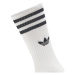 Adidas Súprava 3 párov vysokých ponožiek unisex Solid Crew IJ0734 Biela