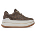MICHAEL Michael Kors Sneakersy Hayes Lace Up 43R4HYFS1B Hnedá