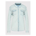Guess džínsová košeľa W2GH75 D4NA0 Modrá Regular Fit