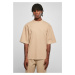 Organic T-shirt with Oversized Sleeve UnionBeige