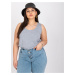 Keyla grey top plus size