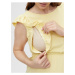 Svetložlté tehotenské šaty s výstrihom na chrbte Mama.licious Roberta