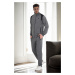 33328 Dewberry Mens Tracksuit Set-GREY