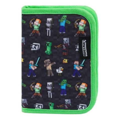 BAAGL MINECRAFT Školský peračník, zelená, veľkosť