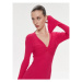 TWINSET Úpletové šaty 241TP3050 Ružová Regular Fit