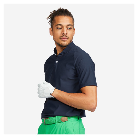 Pánska golfová polokošeľa s krátkym rukávom WW900 modrá INESIS