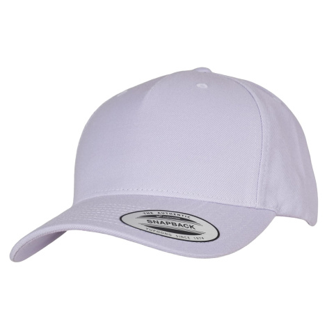 YP CLASSICS 5-PANEL PREMIUM COVERED SNAPBACK CAP LIGHT PURPLE