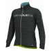 ALÉ Cyklistická zateplená bunda - GREEN ROAD - čierna/biela