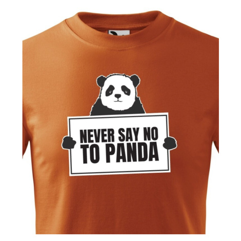 Detské tričko Never say no to Panda - ideálny darček k Vianociam