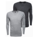 Ombre Clothing Men's plain longsleeve - mix 2