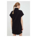 Šaty Dkny čierna farba, mini, oversize, DP2D4040