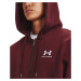 Mikina Under Armour Essential Fleece Fz Hood Chestnut Red