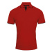 Premier Workwear Pánske funkčné polo tričko PR618 Red -ca. Pantone 200