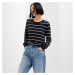 Svetr GAP Bella Crew Navy Stripe