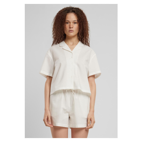 Women's Seersucker shirt - white Urban Classics