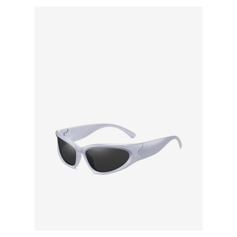 Biele unisex slnečné okuliare VeyRey Steampunk Telos