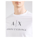 ARMANI EXCHANGE Tričko  čierna / biela