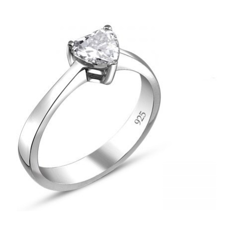 OLIVIE Strieborný zásnubný prsteň MY HEART 5811