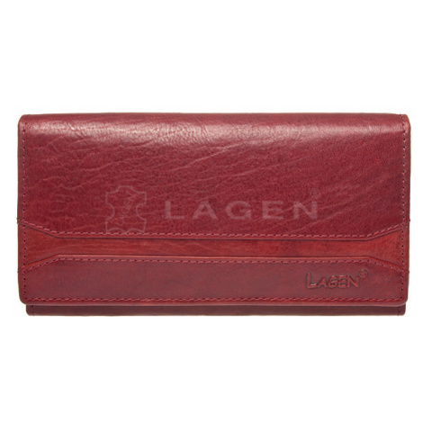 Lagen Dámska peňaženka kožená W-2025/T Červená