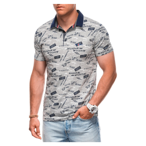 Edoti Printed Men's Polo Shirt