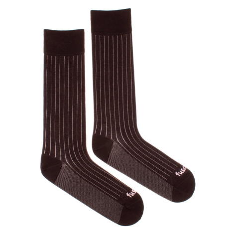 Pánske ponožky Fešák hnedý Fusakle
