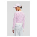 Sveter Karl Lagerfeld Kl Monogram Short Cardigan Kl Monogram Orchid Bouquet