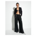 Koton Palazzo Trousers Wide Leg Normal Waist Chain Detail