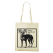 Ekologická nákupná taška s potlačou Čínského chocholatého psa