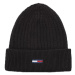 Tommy Hilfiger TJW FLAG BEANIE Dámska zimná čiapka, čierna, veľkosť