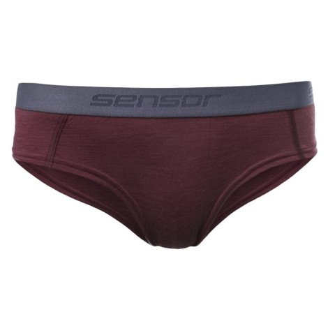 SENSOR MERINO AIR dámske nohavičky port red