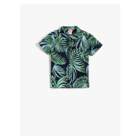Koton Tropical Printed Short Sleeve Shirt Cotton