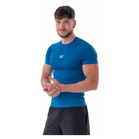 Nebbia Functional Slim-fit T-shirt Blue Fitness tričko