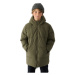 Chlapčenská bunda 4F JUNIOR DOWN JACKET-JWAW24TDJAM464-43S-KHAKI