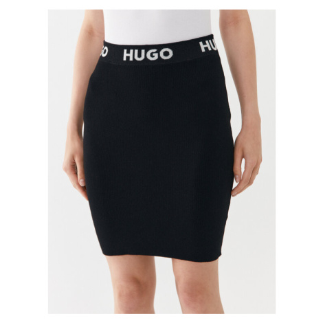 Hugo Puzdrová sukňa Sarmola 50493756 Čierna Slim Fit Hugo Boss