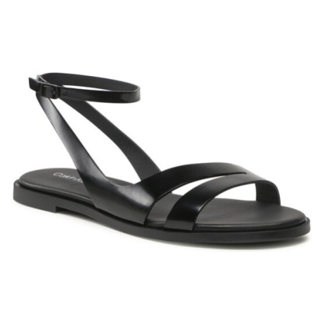 Calvin Klein Sandále Almond Sandal HW0HW01463 Čierna