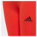 ADIDAS PERFORMANCE Športové nohavice  ohnivo červená / čierna