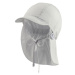 STERNTALER Čiapka so šiltom a ochranou krku organická bavlna UV 50+ šedá uni-49 cm-12-18 m
