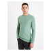 Zelený pánsky basic sveter Celio Bepic