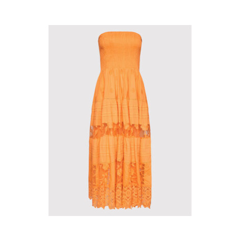 Iconique Letné šaty Gaia IC22 096 Oranžová Regular Fit