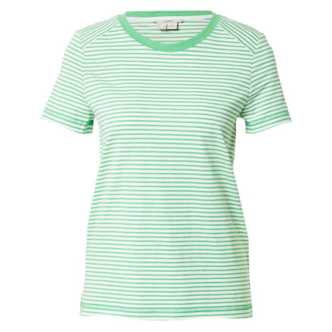 ESPRIT Tričko  zelená / biela
